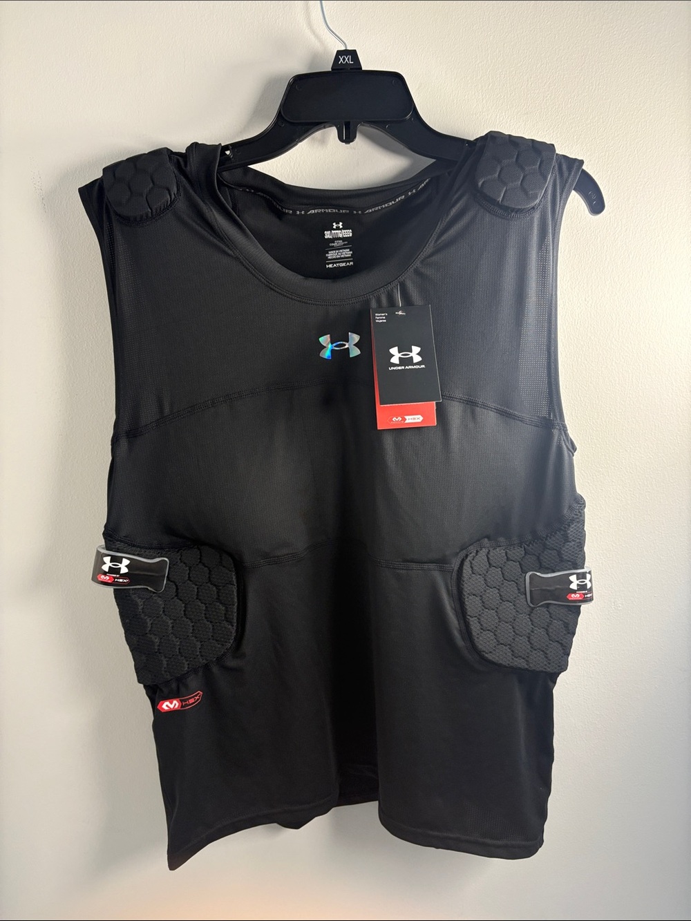 Under Armour Black Padded Compression Sleeveless Protection Tank